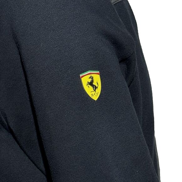Ferrari Puma Scuderia Team Full Zip Jacket Men’s Medium Black Gray Logo EUC - Picture 10 of 15